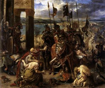 Eugene Delacroix : The Entry of the Crusaders into Constantinople